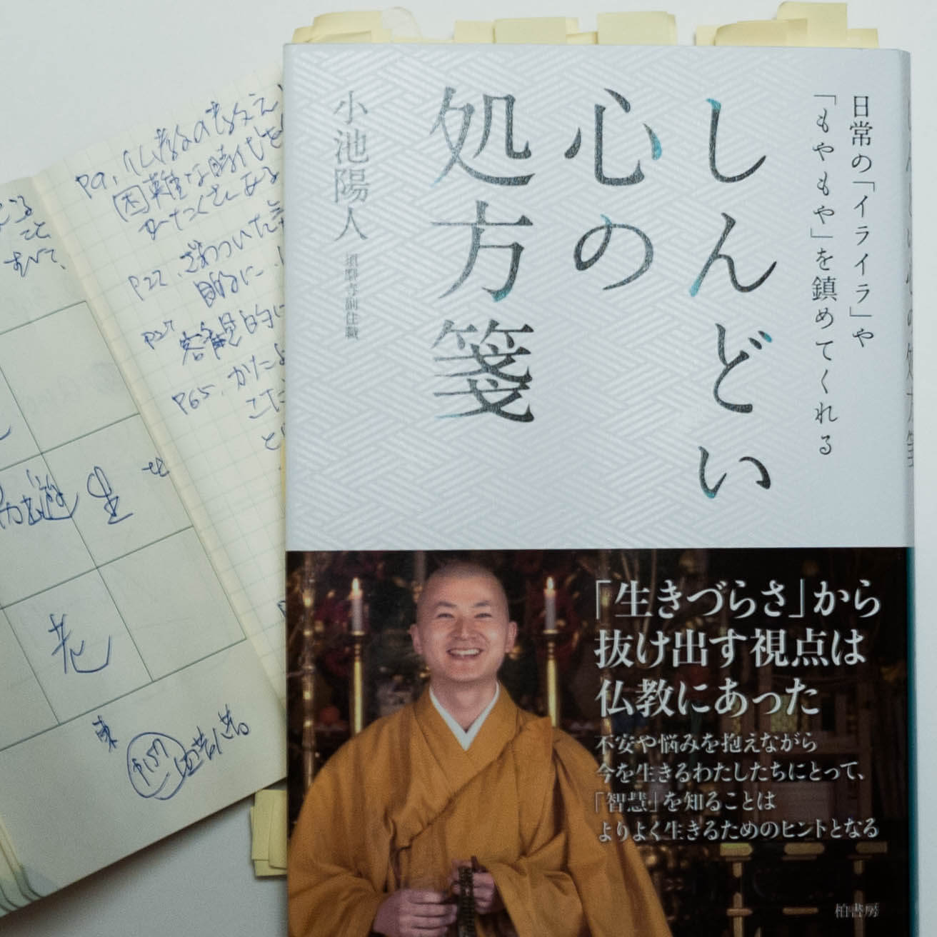 須磨寺・小池陽人副住職の著書「しんどい心の処方箋」を読みました。