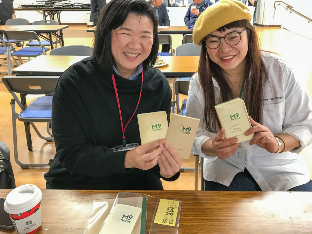 M9notesをアイディアのメモに使う小山さんと武田さん