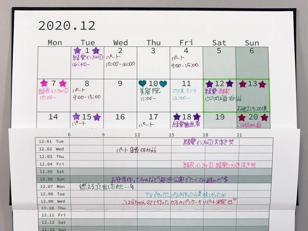 M365の記入事例:1日を虫の目でスケジューリングする日別カレンダー