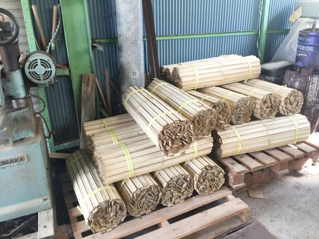 原料は熊本県産の真竹です